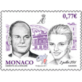 TIMBRE MARIAGE PRINCIER - VIOLET TIMBRE MARIAGE PRINCIER - VIOLET