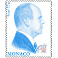 NEW EFFIGY IN PROFILE OF H.S.H. PRINCE ALBERT II IN BLUE COLOR NEW EFFIGY IN PROFILE OF H.S.H. PRINCE ALBERT II IN BLUE COLOR