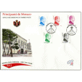 New FDC of the first cancelled effigies in profile of H.S.H. Prince Albert II. New FDC of the first cancelled effigies in profile of H.S.H. Prince Albert II.