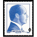 Effigie de profil de S.A.S. le Prince Albert II de couleur bleue Effigie de profil de S.A.S. le Prince Albert II de couleur bleue