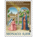 EMISSION COMMUNE MONACO-LE VATICAN : L'ANNONCIATION EMISSION COMMUNE MONACO-LE VATICAN : L'ANNONCIATION
