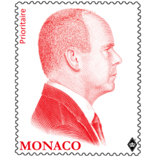 REPRINT OF THE RED EFFIGY OF H.S.H. PRINCE ALBERT II