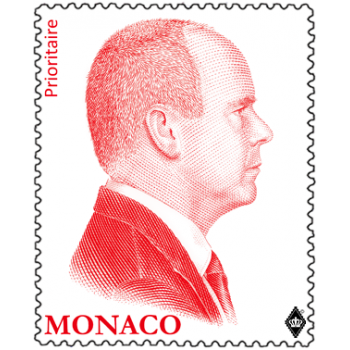 REPRINT OF THE RED EFFIGY OF H.S.H. PRINCE ALBERT II