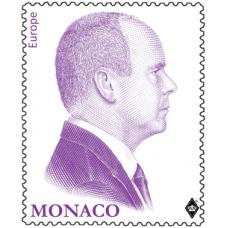 REPRINT OF THE PURPLE EFFIGY OF H.S.H. PRINCE ALBERT II