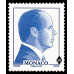 Effigy in profile of H.S.H. Prince Albert II in blue color