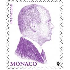 REPRINT OF THE PURPLE EFFIGY OF H.S.H. PRINCE ALBERT II