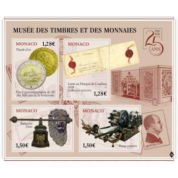 25th ANNIVERSARY OF THE OPENING OF THE MONACO MUSEUM OF STAMPS AND COINS