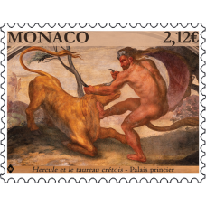 NUDE IN ART - HERACLES AND THE CRETAN BULL