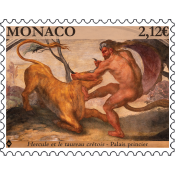 NUDE IN ART - HERACLES AND THE CRETAN BULL