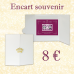 ENCART SOUVENIR 70e ANNIVERSAIRE DU MARIAGE DU PRINCE RAINIER III ET DE GRACE KELLY