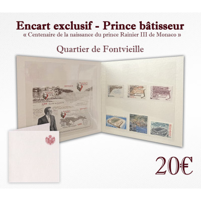 ENCART "RAINIER III PRINCE BÂTISSEUR - FONTVIEILLE"