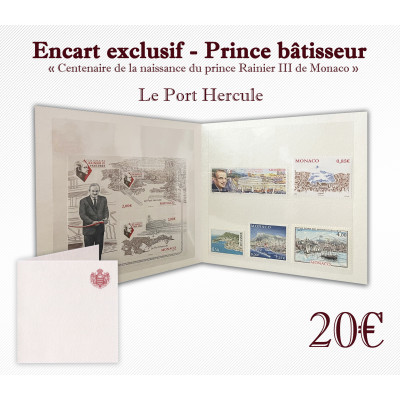 ENCART "RAINIER III PRINCE BÂTISSEUR - LE PORT HERCULE"