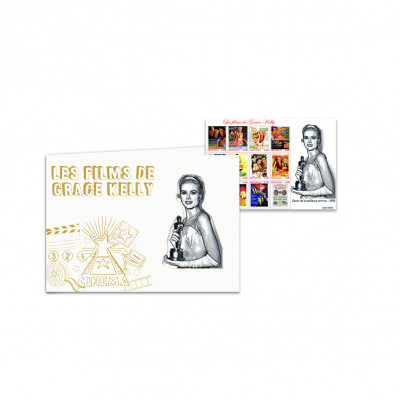 GRACE KELLY CINEMA FOLDER - NON PERFORATED AND NUMBERED MNISHEET