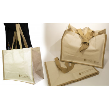 SAC CABAS TOILE DE JUTE ET COTON