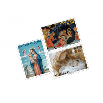 SET OF 3 CHRISTMAS POSTCARDS